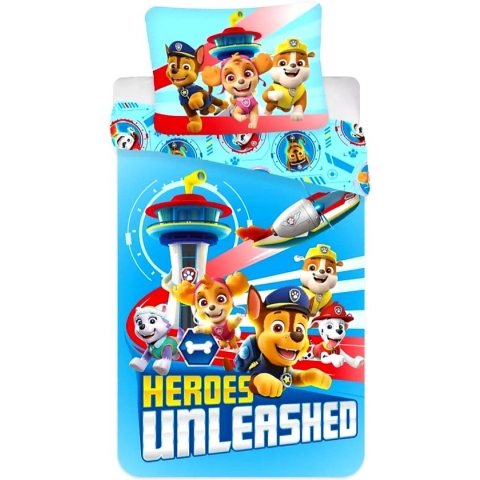 PAW Patrol dekbedovertrek - 100x135 cm - Inclusief kussensloop