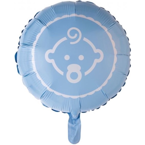 Wefiesta Folieballon Baby Boy 45,5 Cm Blauw/wit