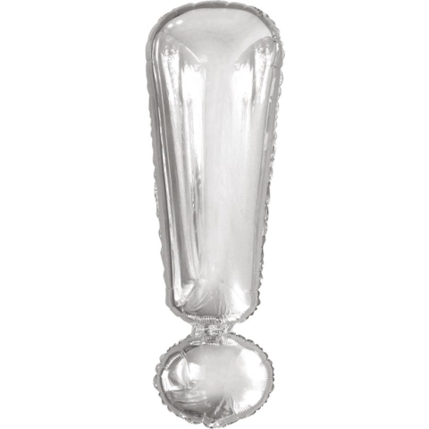 Amscan Folieballon Uitroepteken 86 Cm Zilver