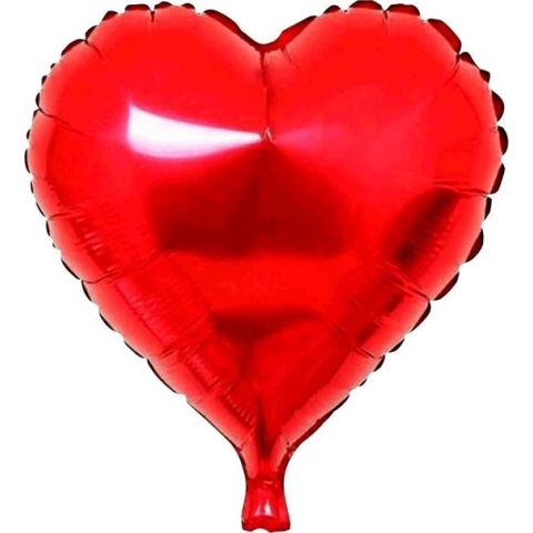Haza Original Folieballon Hartvormig Rood 46 X 49 Cm