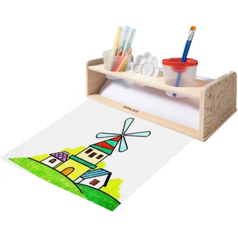 Dorjee houten papierrolhouder met papierrol