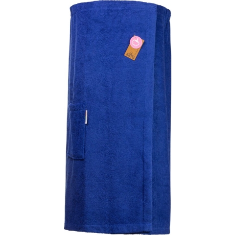 ARTG® Towelzz - Sauna Kilt - Dames - met Klittenband - Koningsblauw - True Blue - ( Borstomvang tot 150 cm )