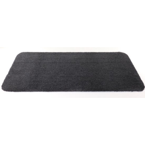 Wastafelmat - Badkamermat Soft zwart antraciet 40x100 antislip