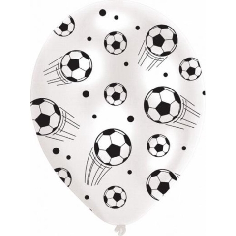 Voetbal ballonnen 6 stuks