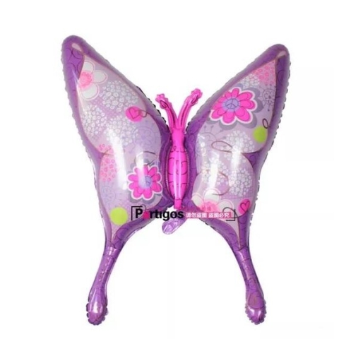 Ballon Vlinder XL roze paars, kindercrea