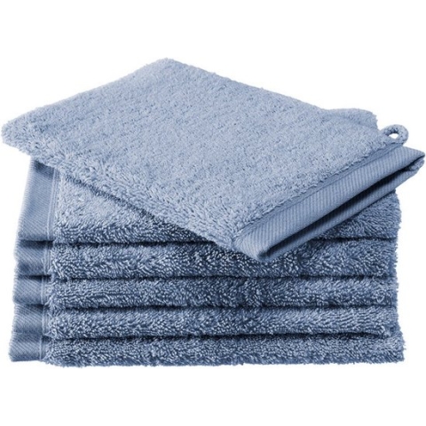 De Witte Lietaer Contessa - Washandje - 16x22 cm - Set van 6 - Stone Blue