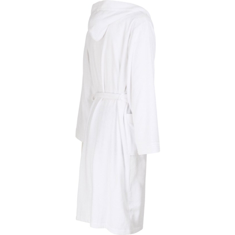 Ceceba heren badjas badstof - met capuchon - wit - Maat: 5XL