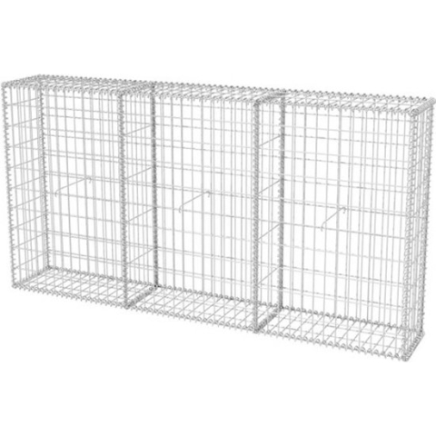 vidaXL-Gabion-mand-200x30x100-cm-gegalvaniseerd-staal