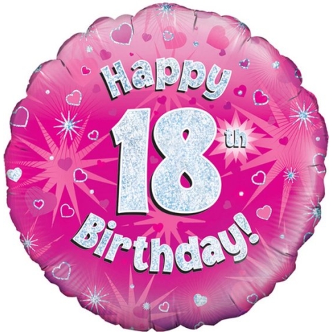 folieballon - happy 18th birthday
