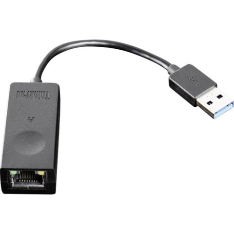 Ethernet to USB adapter Lenovo 4X90S91830 USB 3.0 Black