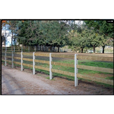 Intergard Betonpaal Post & Rail hekwerk 230cm