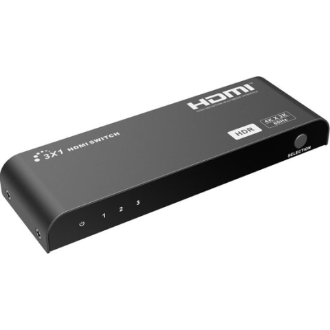 HDMI switch - 4K@60Hz - Zwart - Allteq