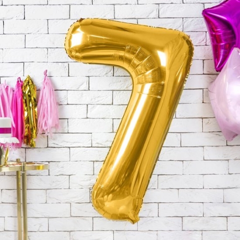 Cijfer 7 (86 cm) - Goud