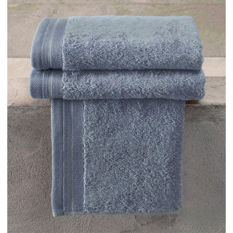 De Witte Lietaer badhanddoek Excellence 70x140 stone blue