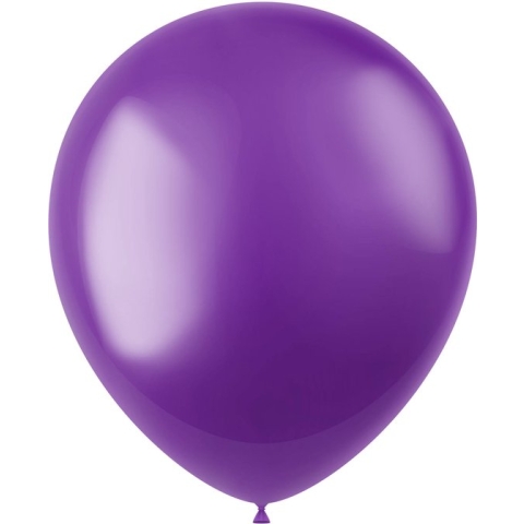 Folat - ballonnen Radiant Violet Purple Metallic 33 cm - 100 stuks