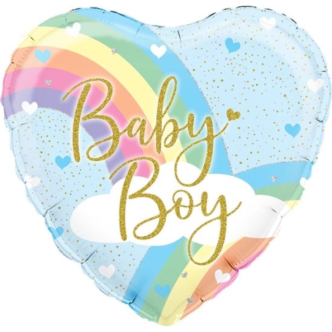 Oaktree - Folieballon hart Baby Boy