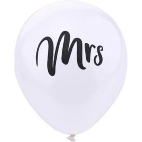 ballon huwelijk Mrs 10 stuks kindercrea