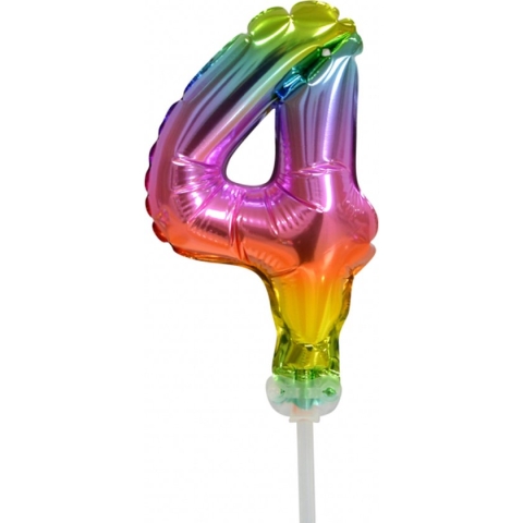 Helium cijfer ballon 4