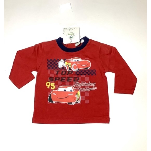 Disney Cars babyshirt rood maat 68 (6maanden)