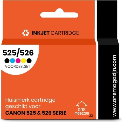 Voordeelset - Vervanger voor Canon 525 & 526 XL
