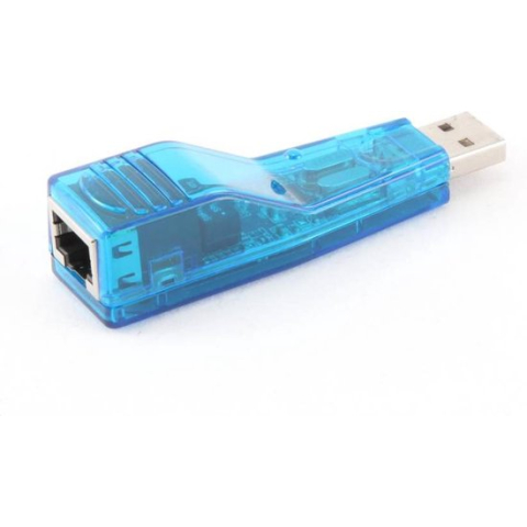 USB-A naar RJ45 Fast Ethernet LAN adapter - USB2.0 - CAT5 / blauw