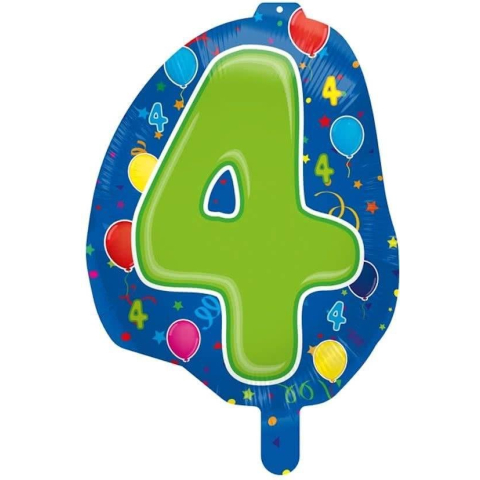 Folat - Folieballon - Shape - 4 - Zonder vulling - 56cm