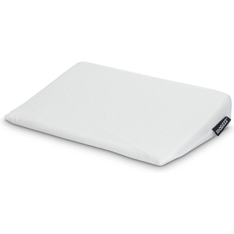 Snoozzz Reflux Kussen - Baby Hellend Kussen voor Ledikant - Ventilerend - met Wasbare Hoes - Wit