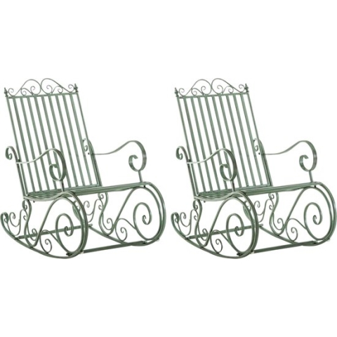 CLP Smilla Set van 2 schommelstoelen antiek/groen