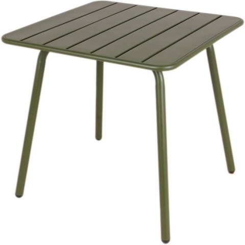 MaximaVida metalen vierkante tuintafel Max olijfgroen 80 x 80 cm
