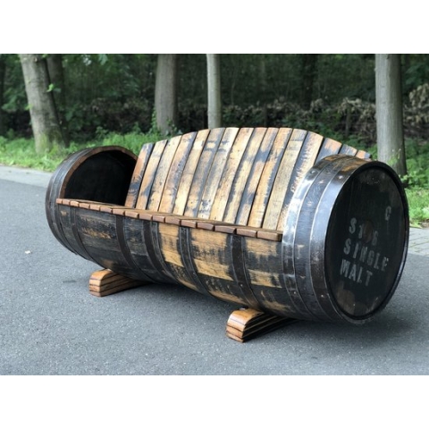 Whiskyvat Bank "Lowland" 225l., geborsteld, geschuurd, geolied