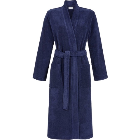 Luxe badstof badjas blauw uniseks