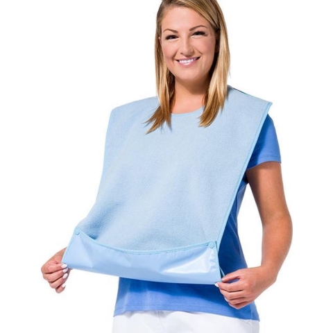 Dutchblue.com Slab voor volwassenen met drukknop sluiting - blauw