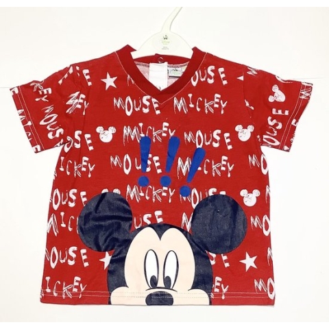 Disney Mickey Mouse t-shirt - !!! - rood - maat 86 (24 maanden)