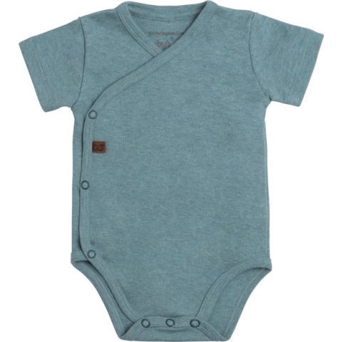 Baby's Only Rompertje Melange - Stonegreen - 44 - 100% ecologisch katoen - GOTS