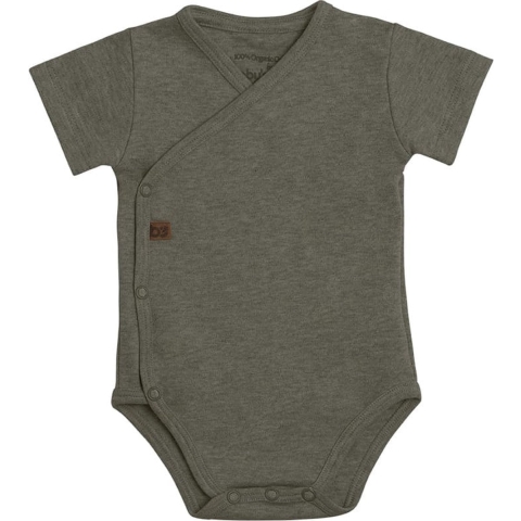 Baby's Only Rompertje Melange - Khaki - 56 - 100% ecologisch katoen - GOTS