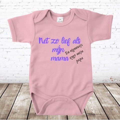 Rompertje net zo lief als mama -s&C-74-Grappige rompers met tekst