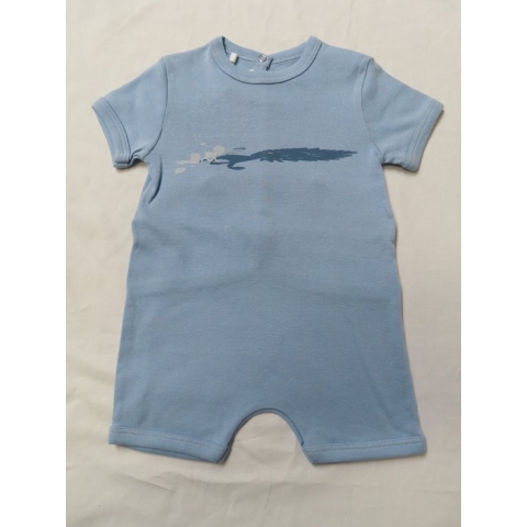 Petit Bateau - Combi kort - Jongens - Bleek blauw - 24 maand 86