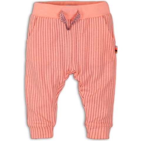 Dirkje - Joggingbroek meisjes - Light neon coral - Maat 80