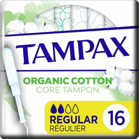 Tampax Tampons Organic Cotton Regular 16 stuks