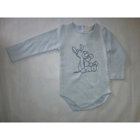 Noukie's - Body - Rompertje - Bleek  blauw - Paco - 1 jaar 80