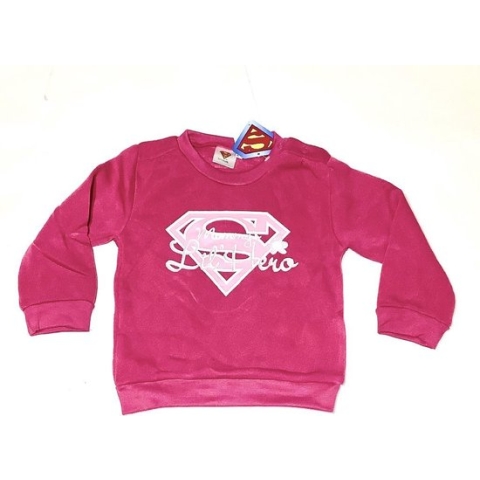 Supergirl sweater Mommy's Lil'Hero fuchsia 68