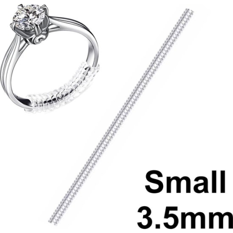 Fako Bijoux® - Ringverkleiner - Small - 3.5mm - 10cm - Ring Verkleiner - Ring Adjuster - Transparant