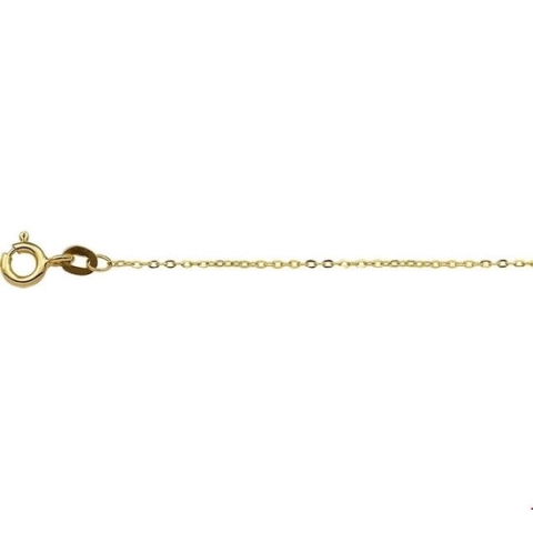 Geelgouden Collier anker plat 1 4017137 42 cm