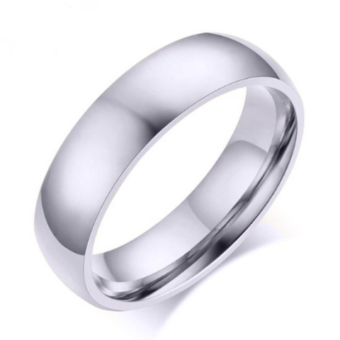 Victorious Ring Zilver Staal Heren en Dames – Maat 59 (18.9mm)