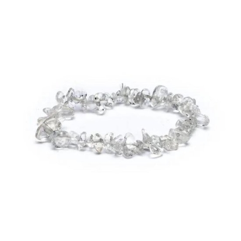 Yogi & Yogini Naturals - Armband bergkristal chips - elastisch