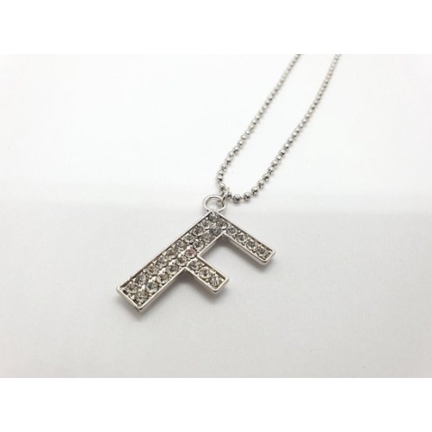 Ketting Met Letter Diamand - F