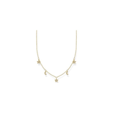 Thomas Sabo Dames-Ketting 925 Zilver 24 Zirkonia One Size 88276558