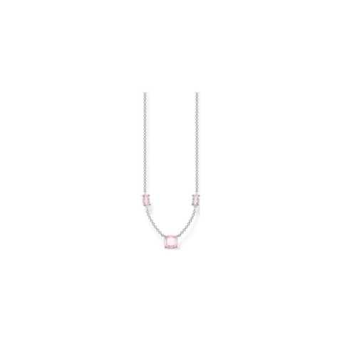Thomas Sabo Damen-Kette 925er Silber Glasstein One Size 88283104