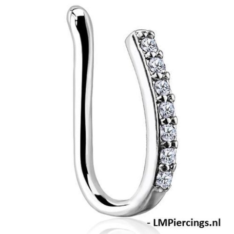 FAKE neuspiercing lined set bar