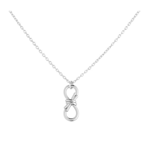ARLIZI 2247 Ketting infinity symbool knoop hanger - sterling zilver - 44 cm